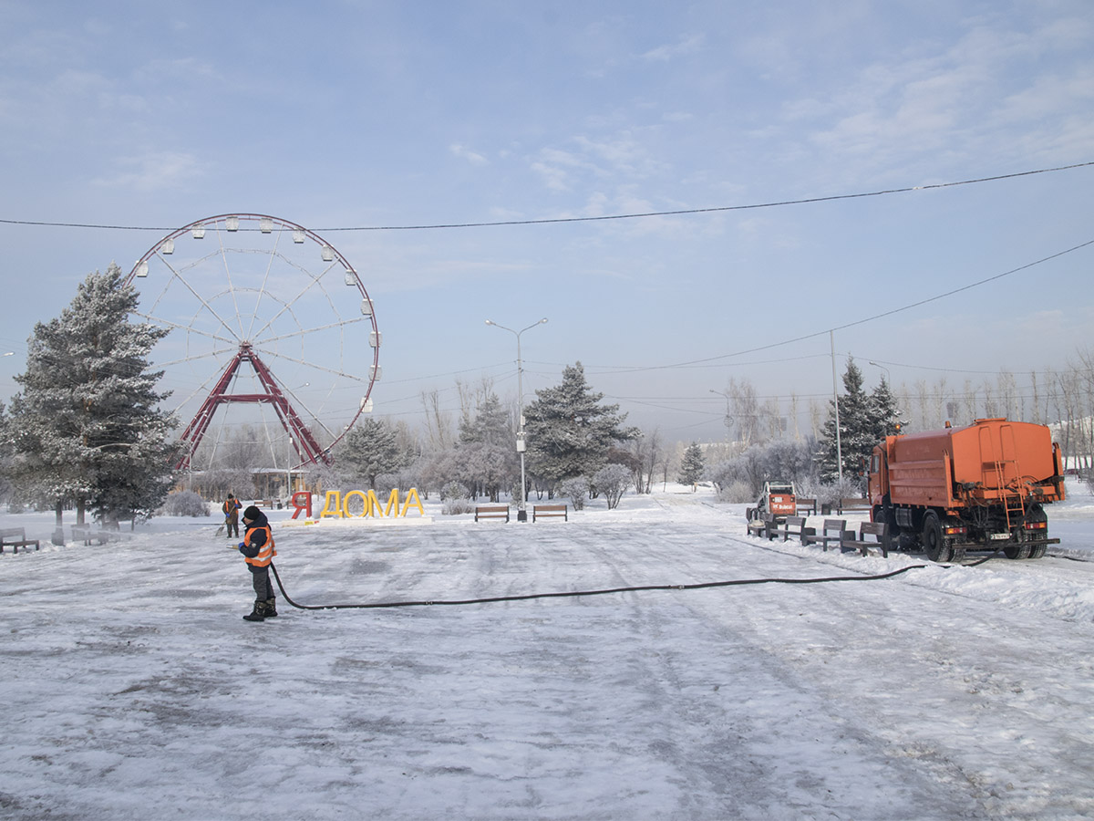 остров конный зимой иркутск